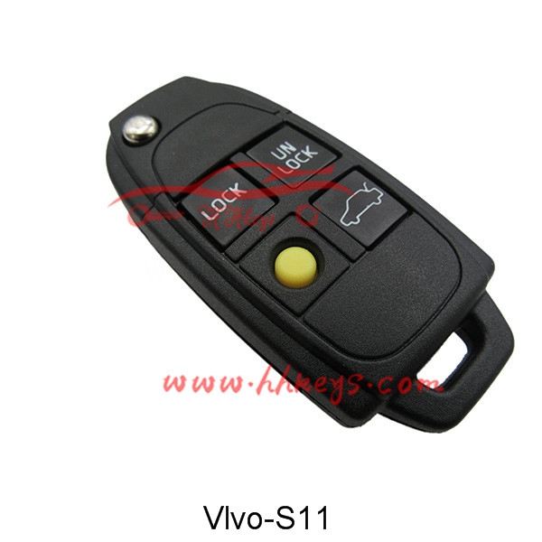 2017 wholesale priceBlank 4d Transponder Chip -
 Volvo 4 Button Flip Remote Key Shell – Hou Hui
