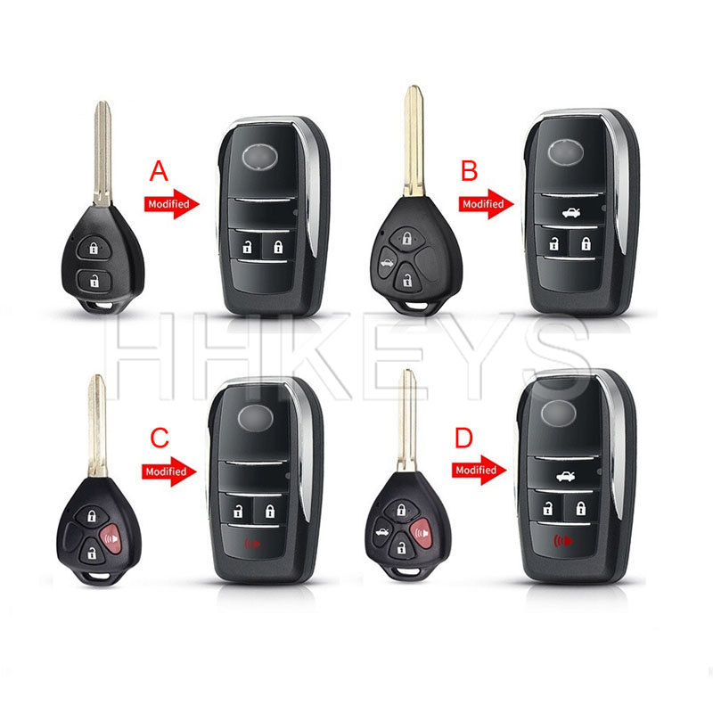 China New Modified Flip Key Shell For Toyota Car Keys Manufacturer