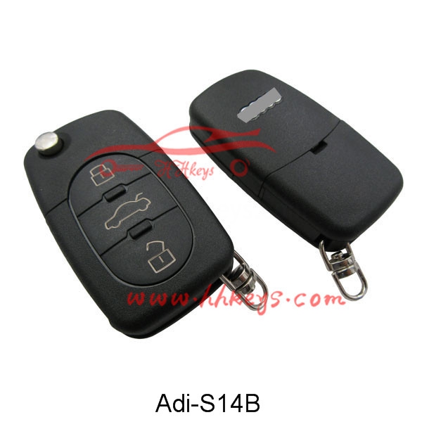 OEM Supply Car Diagnostic Scanner Universal -
 Audi 3 Button Flip Remote Key Shell (CR1616) – Hou Hui