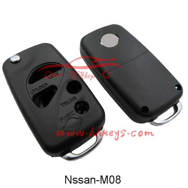 Newly ArrivalCar Lock Decoder -
 Nissan 3+1 Buttons Modified Flip Key Shell No Button – Hou Hui