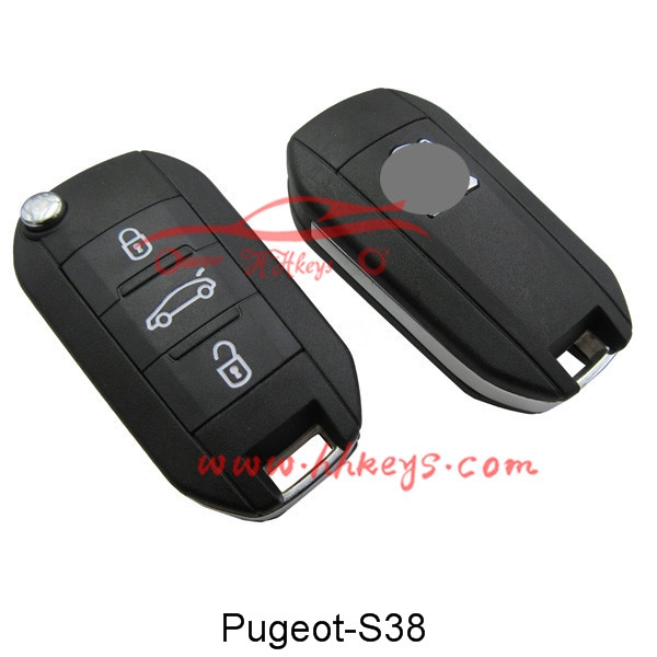 Factory wholesale Lock Pick Set Locksmith Tools -
 Peugeot 307 3 Button Flip Folding Key Fob – Hou Hui