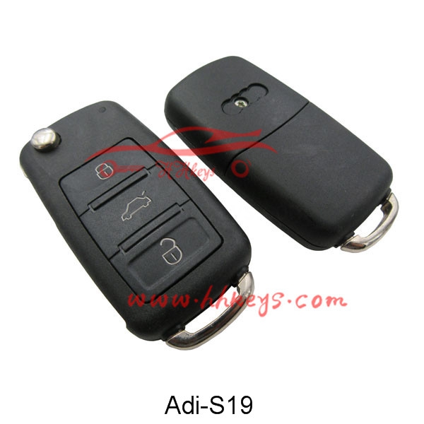 Best Price onKey Blanks For Sale -
 Audi A8 3 Button Flip Remote Key Blank With Square Head – Hou Hui