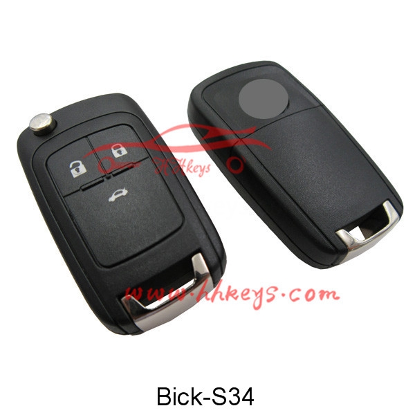 Buick 3 Buttons Remote key shell With Screw