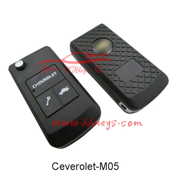 Chevrolet Lova 3 Buttons Modified Flip Key Shell With Right Blade